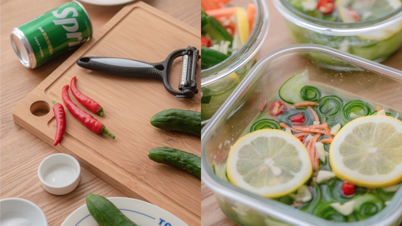 網站近期文章：食譜分享｜清爽開胃的雪碧小黃瓜怎麼做? 零廚藝食譜。